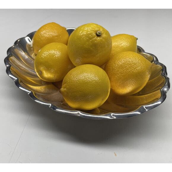 VTG Reed & Barton Fluted Silver Plated Oval Fruit Salad Cookie Serving Platter - Picture 1 of 13
